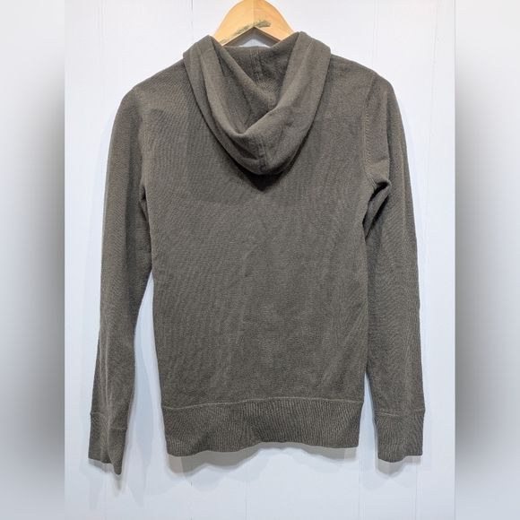 Tommy Bahama Cashmere Full Zip Sweater in Olive Green size Small Soft Warm - Picture 5 of 7